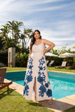 CONJUNTO DE TOP COM SAIA ESTAMPADA