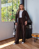 CONJUNTO BLAZER/CALCA MOLETINHO