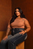 BLUSA ASSIMETRICA C/METAL 2377