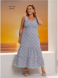 VESTIDO MIDI LISTRADO