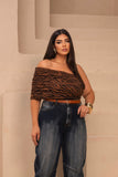 BLUSA TULE DRAPEADA 2378