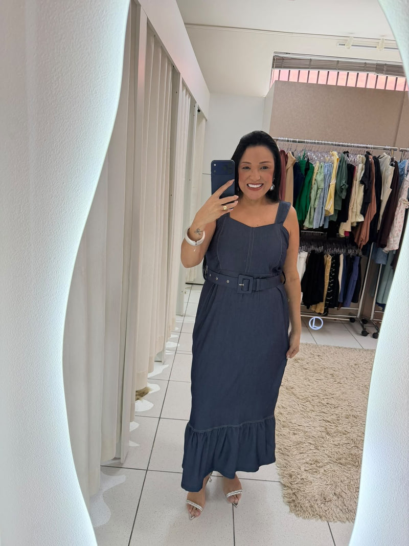 VESTIDO JEANS LONGUETE