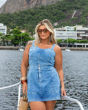 SAIA CURTA DENIM LIGHT