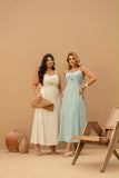 VESTIDO MIDI COM DETALHE ENTREMEIO
