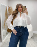 BLUSA MANGA LONGA COM DETALHE EM LASTEX 5144