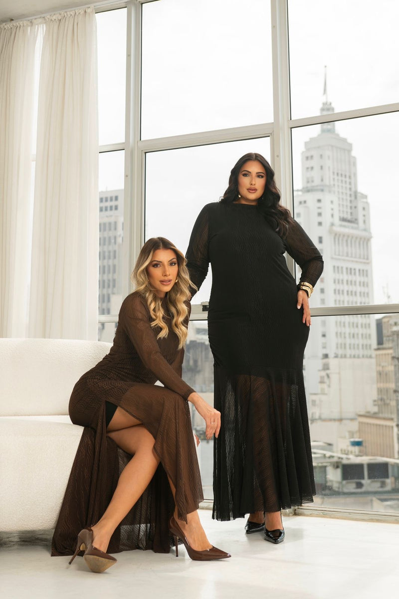 VESTIUDO EM TULE TRABALHADO 15134