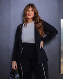 CONJUNTO BLAZER/CALCA MOLETINHO