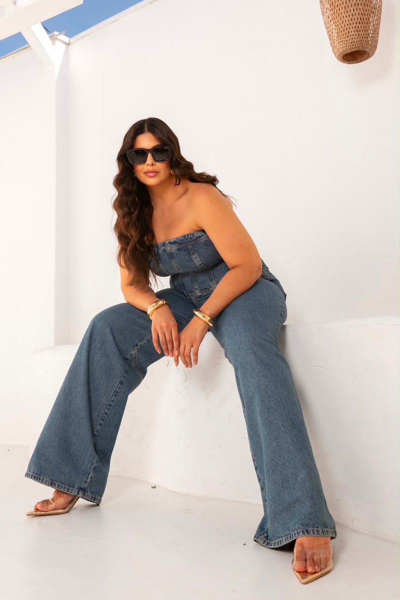 CALCA WIDE LEG RECORTES
