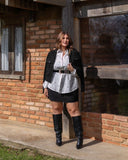 CONJUNTO JAQUETA E SHORT SAIA