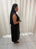 VESTIDO 2 BOLSOS GOLA ALTA