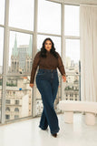 BLUSA DRAPEADA OMBRO EM TULE 5145