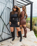CONJUNTO COURO COM FEVELAS MF