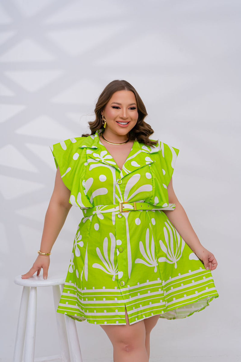 Chamisier botão com Cinto