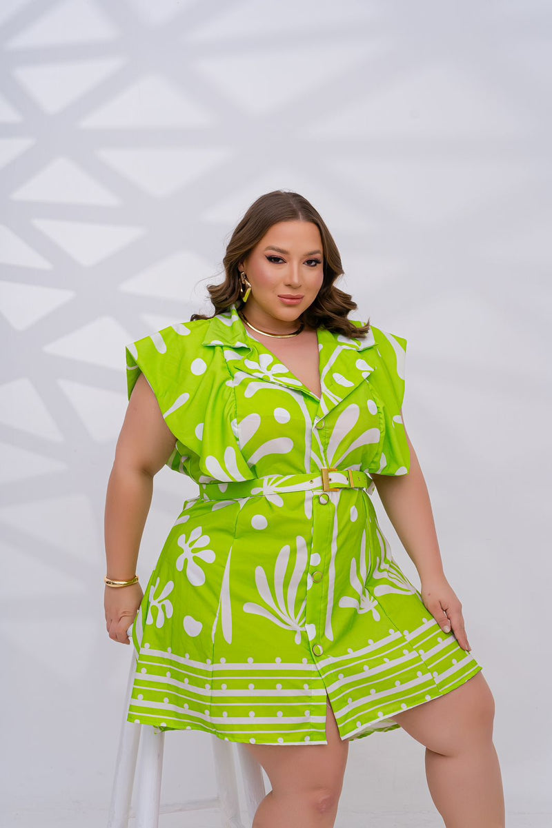 Chamisier botão com Cinto