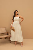 VESTIDO MIDI COM DETALHE ENTREMEIO