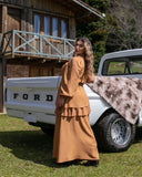 VESTIDO LONGO NULA MANGA