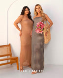 VESTIDO LONGO EM TELA 15138