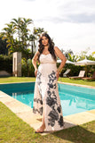 CONJUNTO DE TOP COM SAIA ESTAMPADA