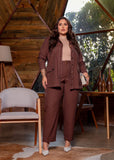 CONJUNTO JAQUETA E CALÇA PESPONTADOS