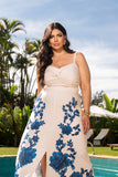 CONJUNTO DE TOP COM SAIA ESTAMPADA