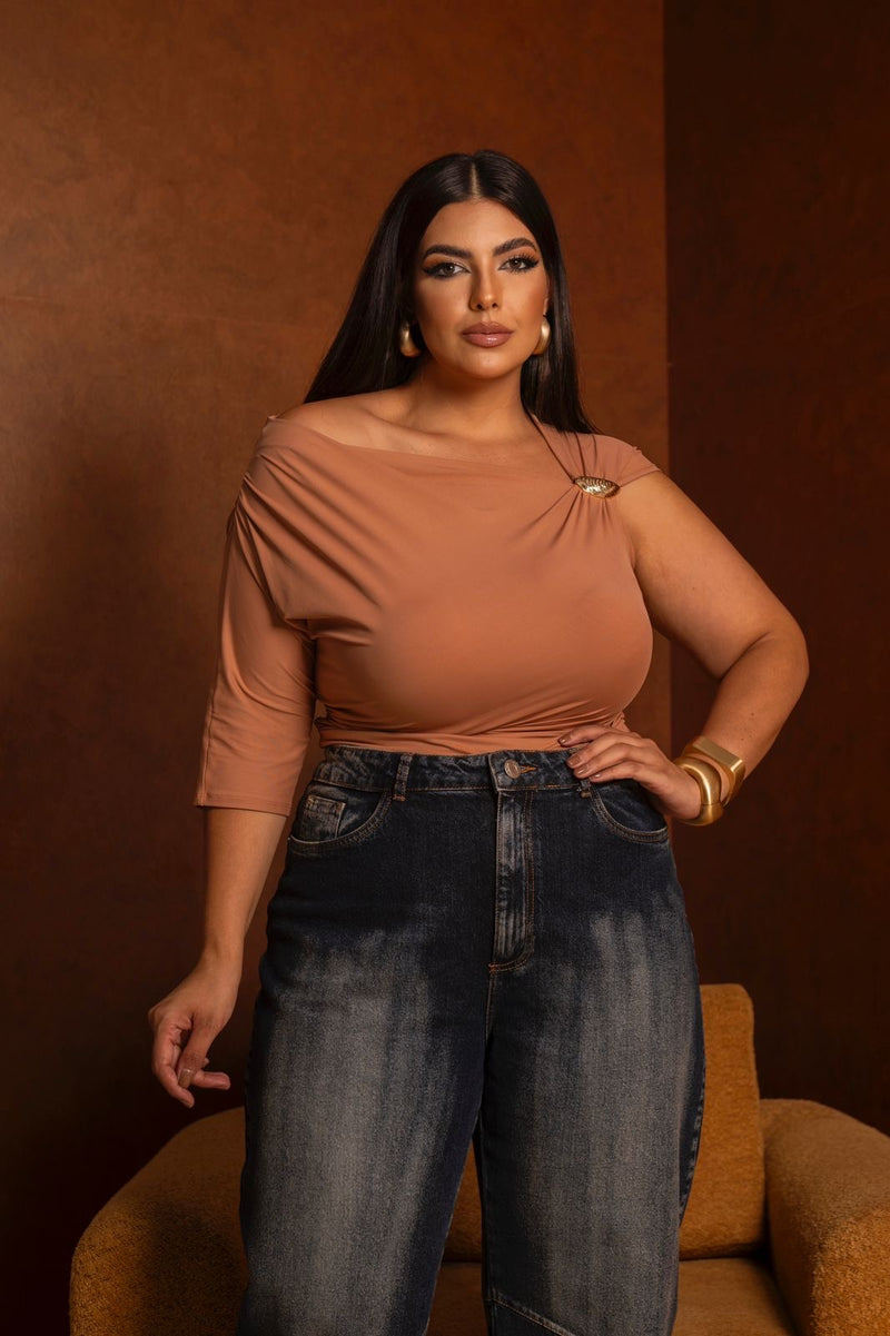 BLUSA ASSIMETRICA C/METAL 2377
