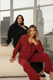 CONJUNTO JAQUETA COM CALCA EM VELUDO 11468