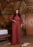 CONJUNTO CAMISA/CALCA PESPONTADO