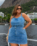 SAIA CURTA DENIM LIGHT