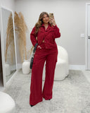 CONJUNTO JAQUETA COM CALCA EM VELUDO 11468