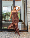 VESTIDO LONGO PRINT