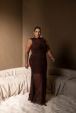 VESTIDO LONGO DRAPEADO EM TULE 15132
