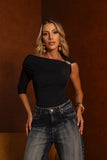 BLUSA ASSIMETRICA C/METAL 2377