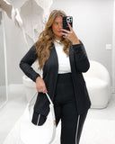 CONJUNTO BLAZER/CALCA MOLETINHO